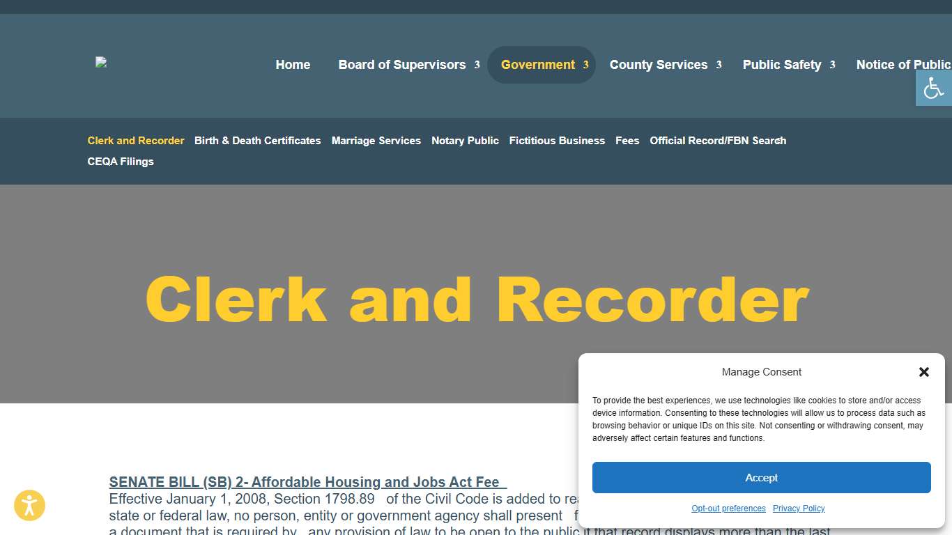 Clerk and Recorder | Tehama County